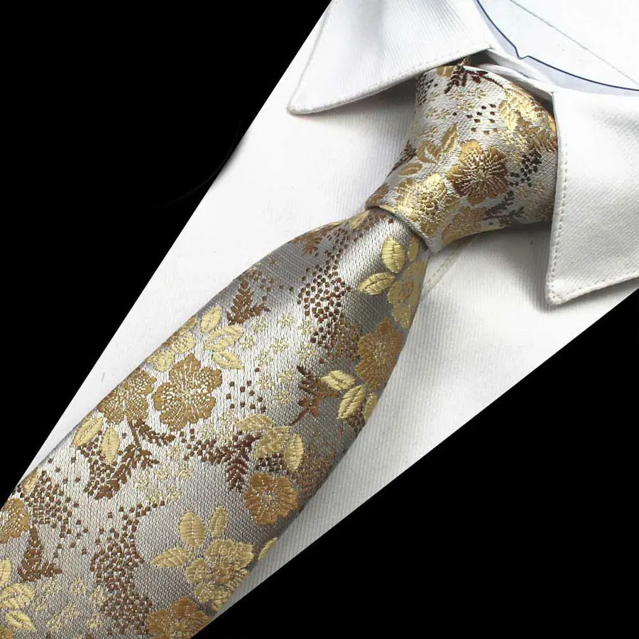 Мужской галстук на шею, свадебные, деловые, рождественские, жаккардовые, шелковые галстуки, 7 см., модные мужские галстуки, галстуки, аксессуары, галстуки - Цвет: GLT20