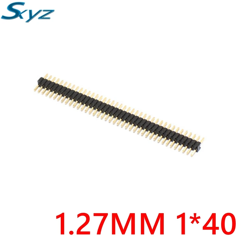 

10pcs 40 Pin 1x40 Single Row Male 1.27 Breakable Pin Header Connector Strip for Arduino