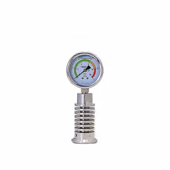 

Clamp Type Shock Proof Hygienic Diaphragm Pressure Gauge Heat Dissipation Chuck 50.5mm 0~1MPa 0~1.6MPa 0~2.5MPa