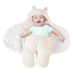Прямая доставка CYSINCOS теплое детское одеяло мультфильм уши пеленка для младенцев зима новорожденных пеленание обертывание спальный мешок