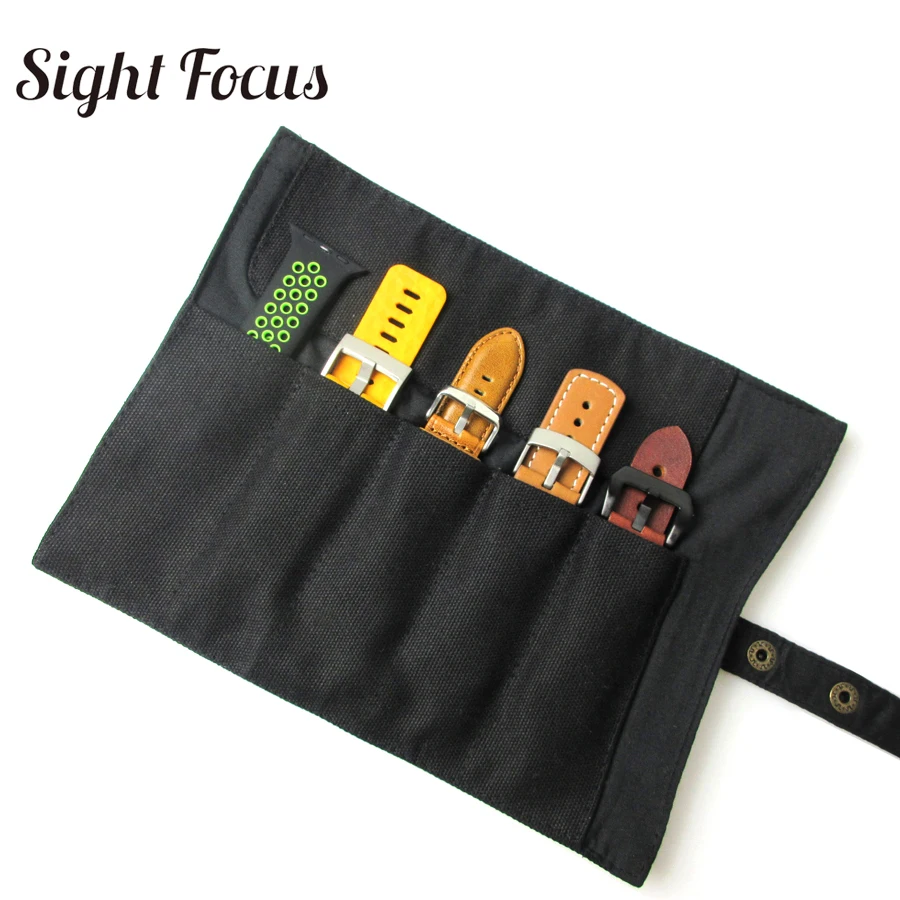 Watch Band Organizer Watchband Protable Storage Bag For Garmin Samsung Apple Suunto Quartz & Mechanical strap traval Pouch Case