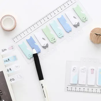 

1 pcs polar bear cat memo pad notepad animal paper adhesive post notes sticky kawaii stationery papeleria school supplies gift