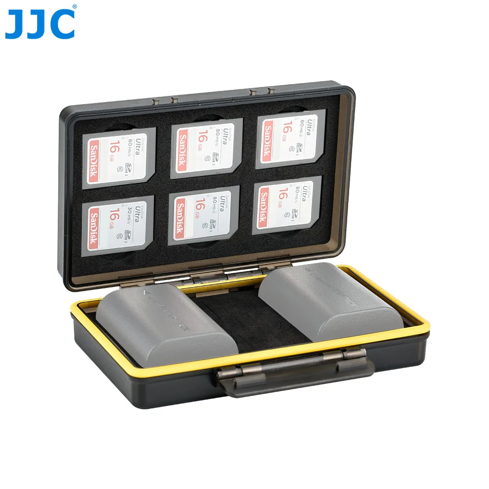 Popular Product  JJC BC-3 Series Hard Bag Water-resistant Camera Battery Storage Box For Camera Batteries and Memory 