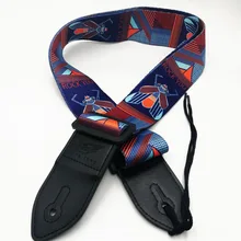 Guitar strap for acoustic electric bass multicolor guitar belt Adjustable Animal Printing Patterns straps adjustable black cool guitar belt strap for electric bass acoustic folk guitarspattern geometrical patter