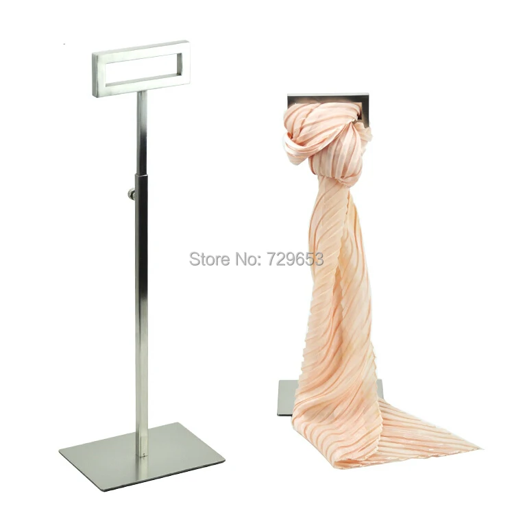 Stainless Steel Necktie Scarf Display Rack Stand Tie Scarves Holder