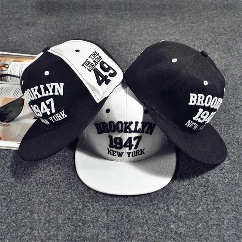 Baseball Caps Women's Men's Fashion Embroidery Snapback Adjustable Summer Casual Outdoor Hip Hop Flat Hat F#J14 (1)