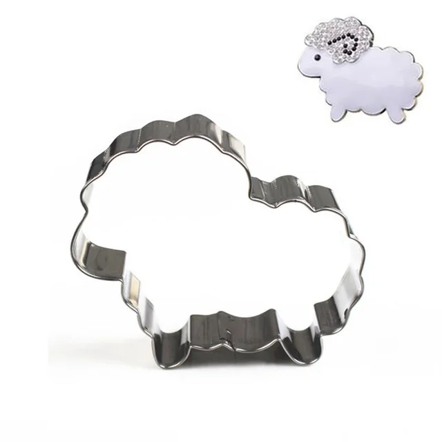 HEARTMOVE Hot Sale Cartoon sheep Cookie Cutter cake decoration Molds Metal Mould Biscuit Patisserie cake tools 8064