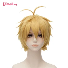 L-email, парик, совершенно, семь грехов, Meliodas, парики для косплея, термостойкие синтетические волосы, Perucas, парик для косплея