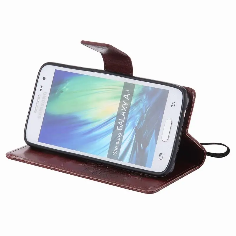 Чехол бумажник для Samsung Galaxy A3 + силиконовый чехол 2015 кожаный телефонов capas samsung galaxy