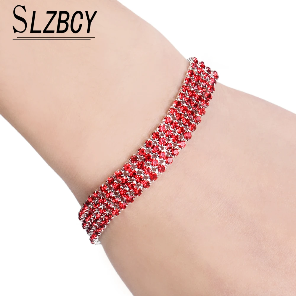 Fashion Design Charming Crystal Bracelets Women Bride Wedding Jewelry