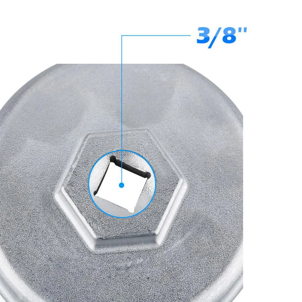 64,5 мм ключ масляного фильтра 3/" приводной колпачок инструмент для жилья для удаления 14 флейт универсальный для Toyota Corolla/Camry/Prius/Auris