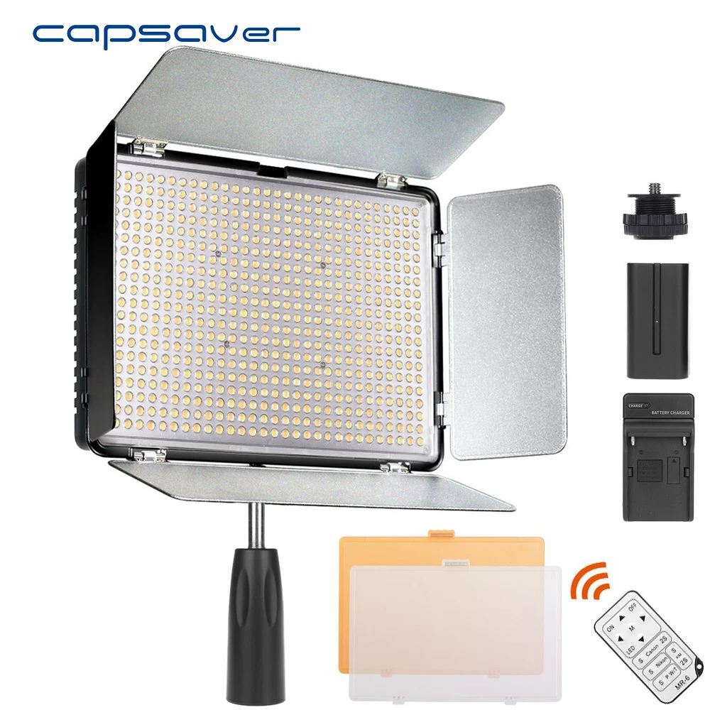 Capsaver TL 600S LED Video Light CRI90 3200K 5500K 600 светодиодный s Studio светильник Panel Lamp for Photo Photography