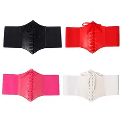 New Vintage Women's Elastic Wide Belt Stretchy Corset Bandage Female Black Cincher Waistband Belts for Lady Dress Accessories New Vintage Women's Elastic Wide Belt Stretchy Corset Bandage Female Black Cincher Waistband Belts for Lady Dress Accessories