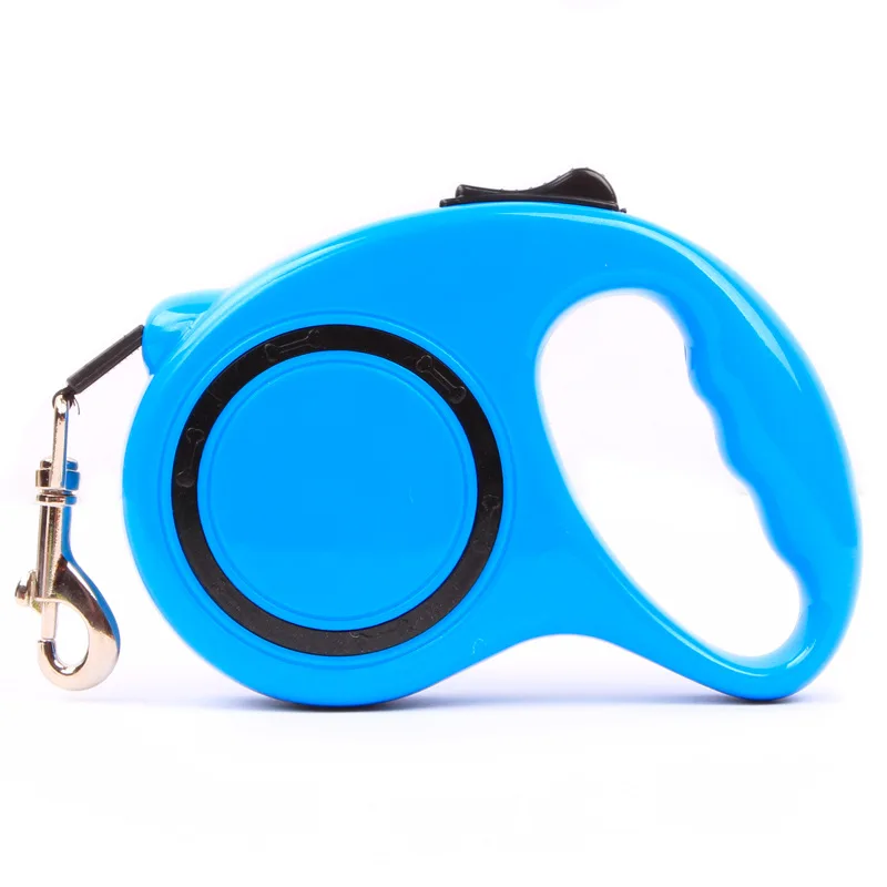 

3M 5M Automatic Retractable Nylon Material Pet Puppy Leash Extending Walking Dogs Cats Lead Rose / Blue