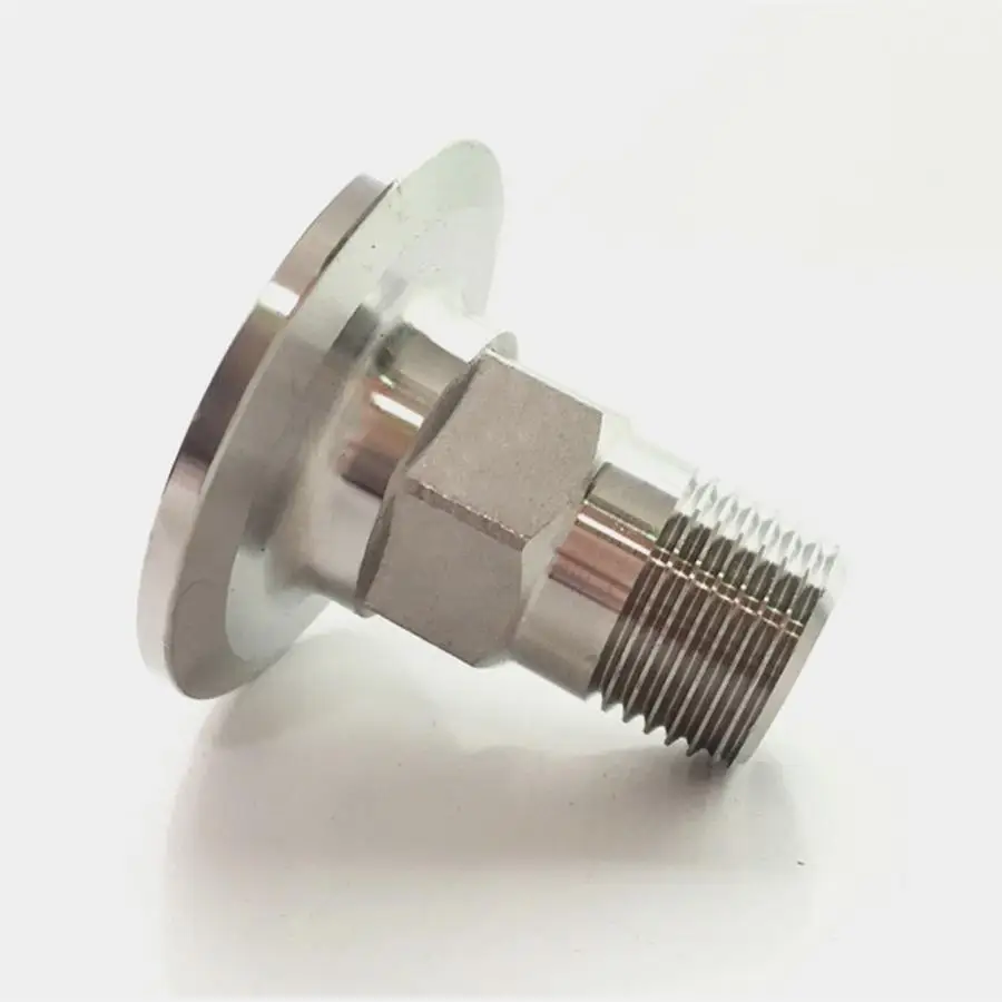 

3/4" BSPT Male x 1.5" Tri Clamp Hex SUS 304 Stainless Steel Sanitary Coupler Fitting Homebrew Beer