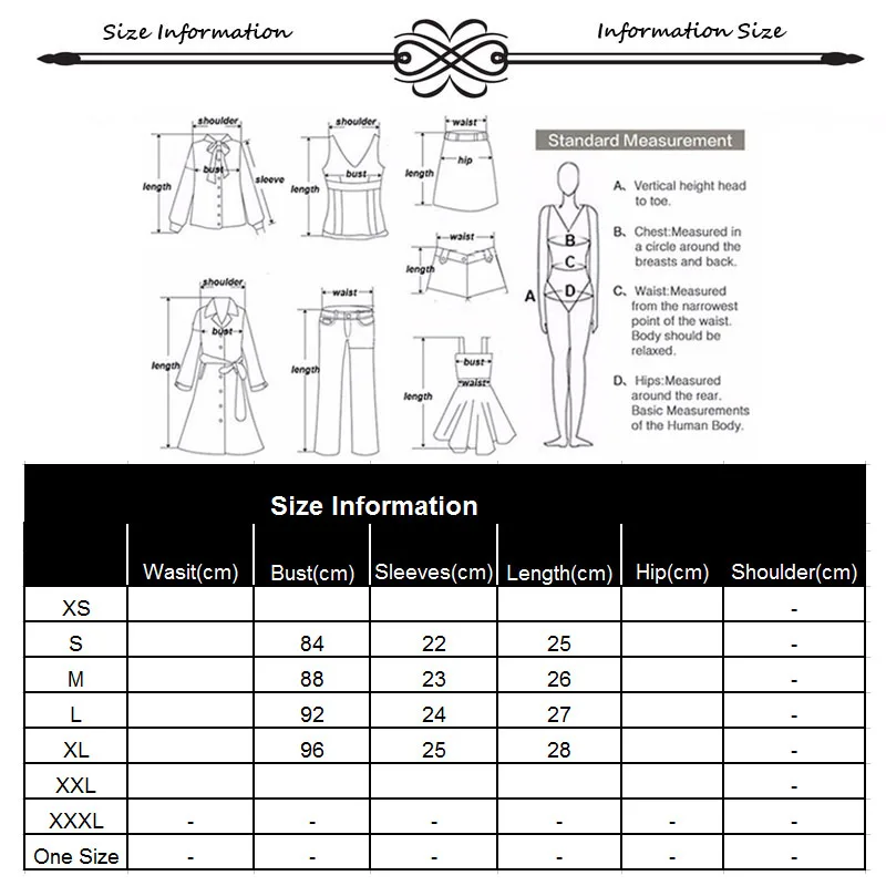 size information 1-