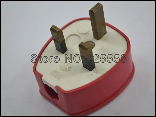 

1XHi-End Hifi audio Hospital Property UK Power Plug UK Red Connector
