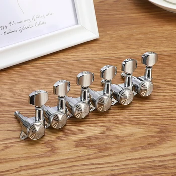 

New Chrome Guitar Locking Tuners Electric Guitar Machine Heads Tuners JN-07SP Lock Silver Tuning Pegs