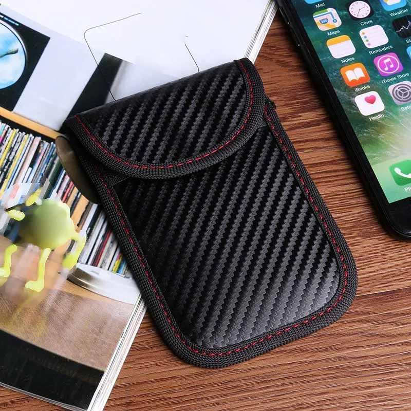

Lock Car Key Keyless Entry Anti-Theft Fob Signal Blocker Pouch Black Bag