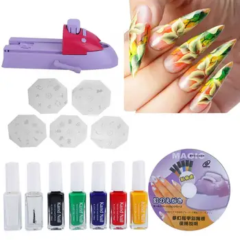 

Nail Art Printer DIY Manicure Stamp Plate Drawing Printing Enamel Kit for Nail Design s