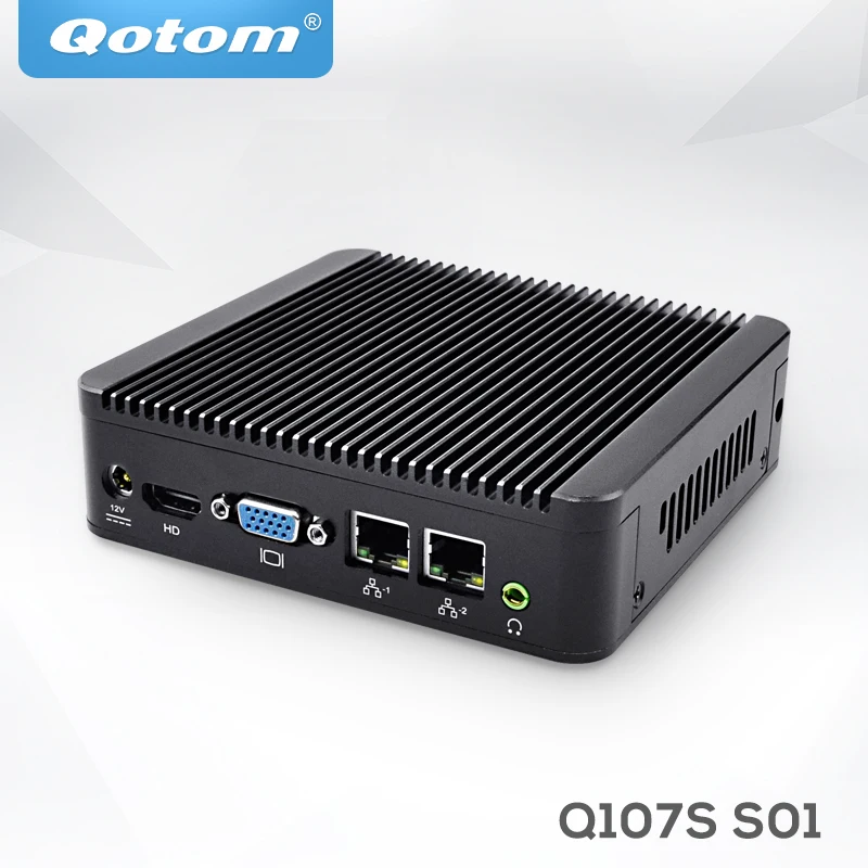 Qotom Dual LAN Mini PC X86 Ubuntu Fanless Mini Computer Celeron 1007U Dual Core x86 Mini PC Linux POS Industrial PC Qotom Dual LAN Mini PC X86 Ubuntu Fanless Mini Computer Celeron 1007U Dual Core x86 Mini PC Linux POS Industrial PC