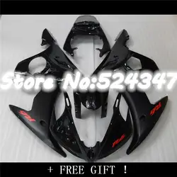 Все Черный Кузов для YZF R6 2003 2004 2005 YZF-R6 03 04 05 YZFR6 600 03-05 обтекателя комплект для Yamaha-Nn