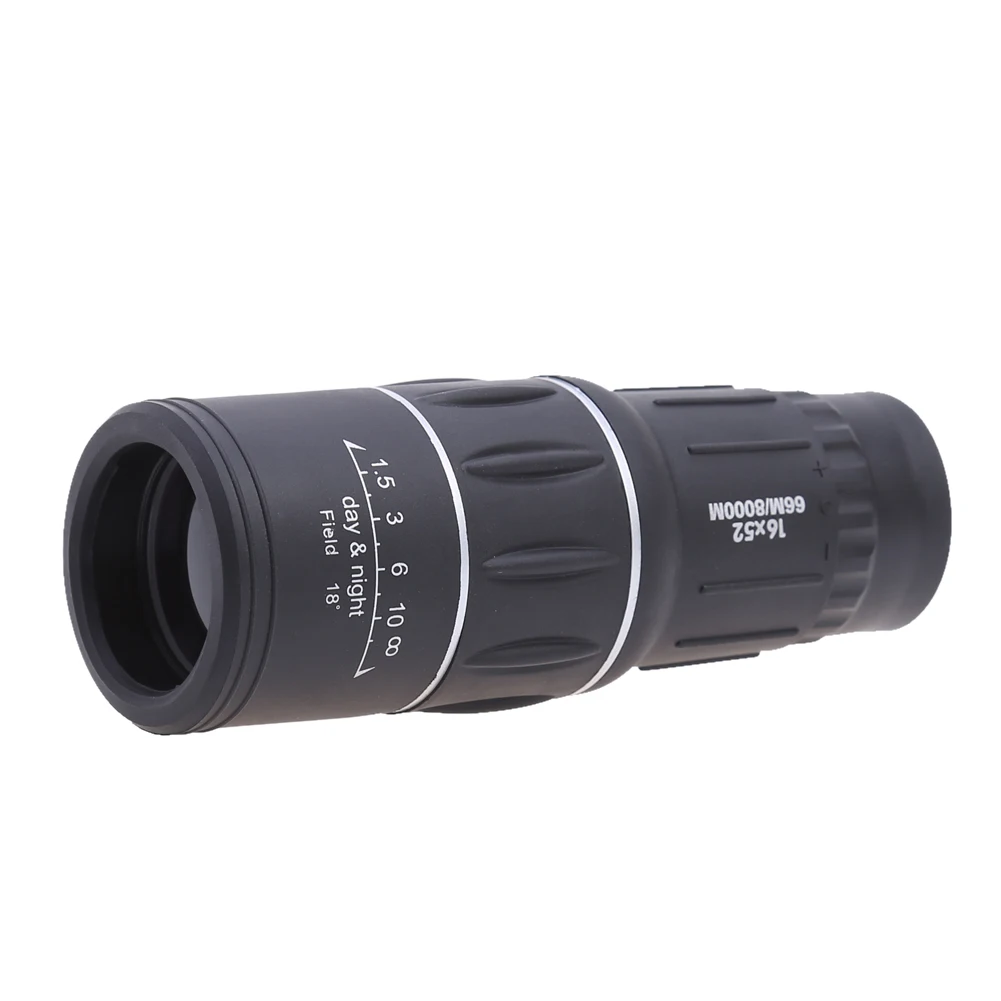 16X52 Portable Outdoor Dual Handheld Focus Monocular Telescope Zoom Optic Lens Binoculars Spotting Scope Coating Lenses Black 16X52 Portable Outdoor Dual Handheld Focus Monocular Telescope Zoom Optic Lens Binoculars Spotting Scope Coating Lenses Black