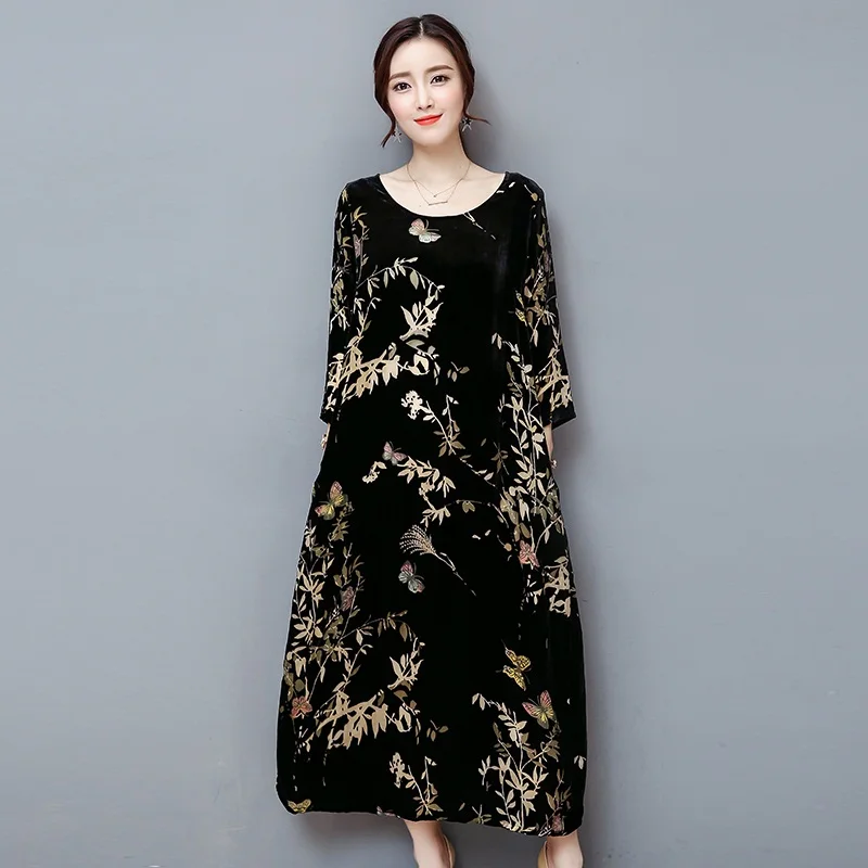 NYFS стиль осеннее женское платье модное достойное длинное платье vestidos robe