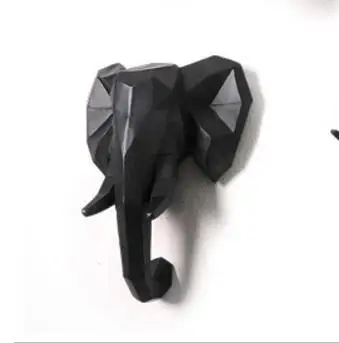 Us 874 24 Offblack White Wall Mounted Elephant Head Trophy Wall Art Plaque Hunt Sculpture Faux Taxidermy Modern Hanging Home Decor Ornamnent In