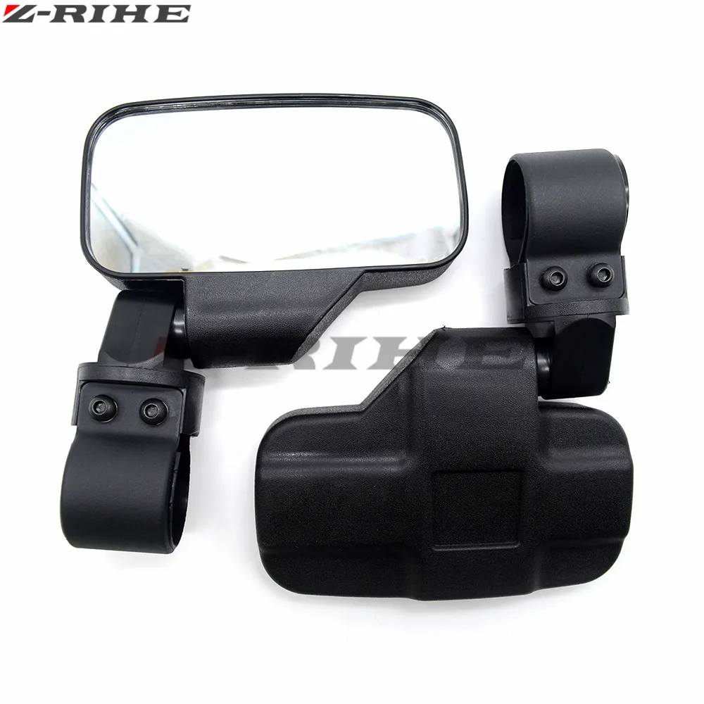 for Polaris RZR XP 4 1000 For Can Am 2"/1.75" Universal Rear View mirror Break-Away Side Mirrors Shock-proof Rubber Pad |