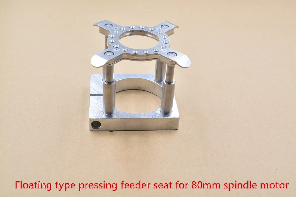 engraving machine spindle motor fully automatic clamp device floating type feeder pressing plate for 80mm spindle