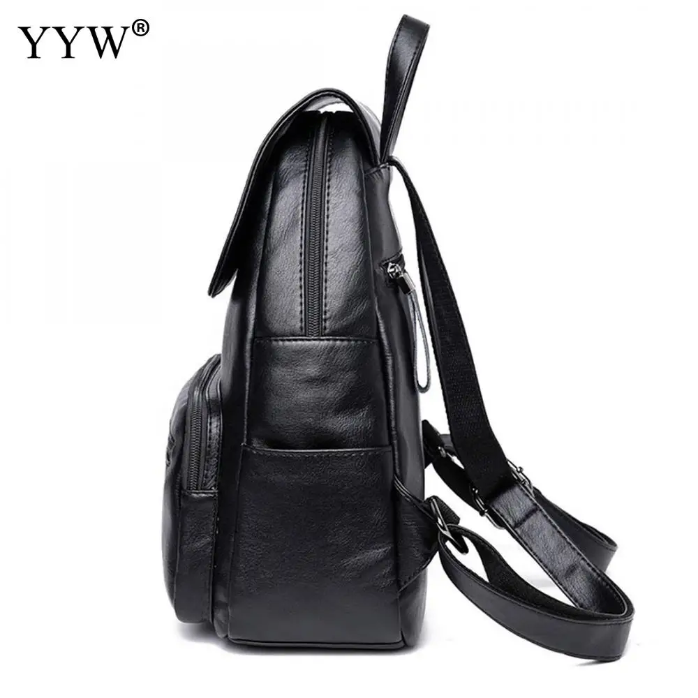 Women shoulder backpack small backpacks black leather fashion package rucksack female girl casual leisure student fashion solid Women shoulder backpack small backpacks black leather fashion package rucksack female girl casual leisure student fashion solid