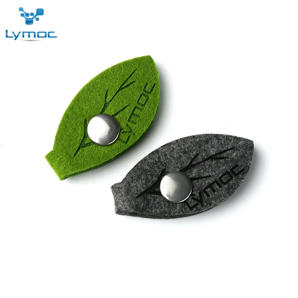 

LYMOC Original Earphone Cable Winder Wrapped Felt Leaf Earphone Accessories for Headphone Headset Cable Manage Health Material