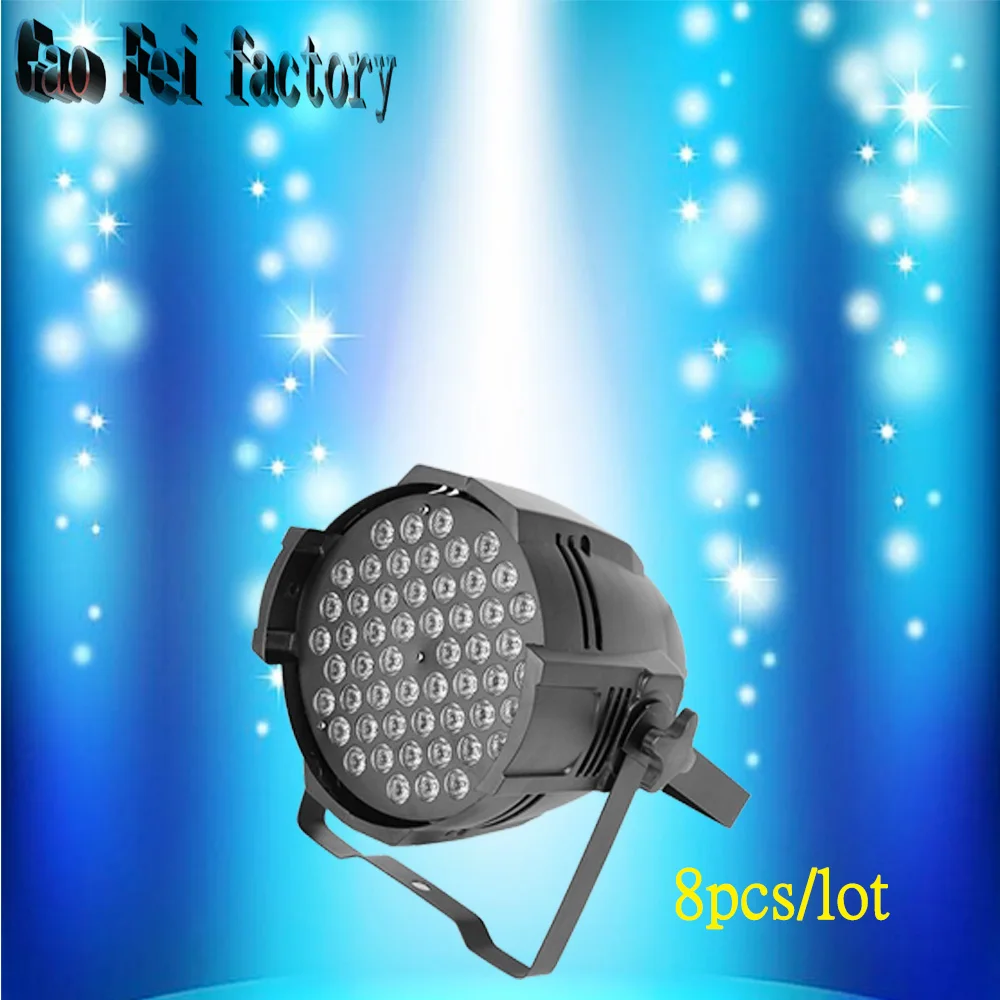 

DMX512 54*3W LED Par Lighting Professional manufacture par swimming pool lights with remote control (8pcs/lot)