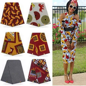 

Ankara Veritable Pagne Wax African Real Pagne Wax Veritable Wax For Women Dress African Printed Fabric Popular Dress Material