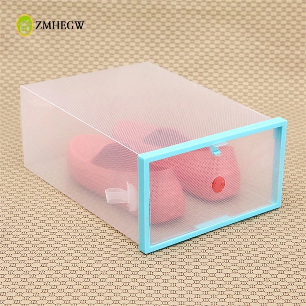 Foldable Stackable Clear Plastic Drawer Case Transparent