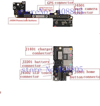 

20sets/lot for iphone 7 4.7 full FPC connoctors , front, back carmera ,power charging, lcd/touch home button/touch id GPS socket