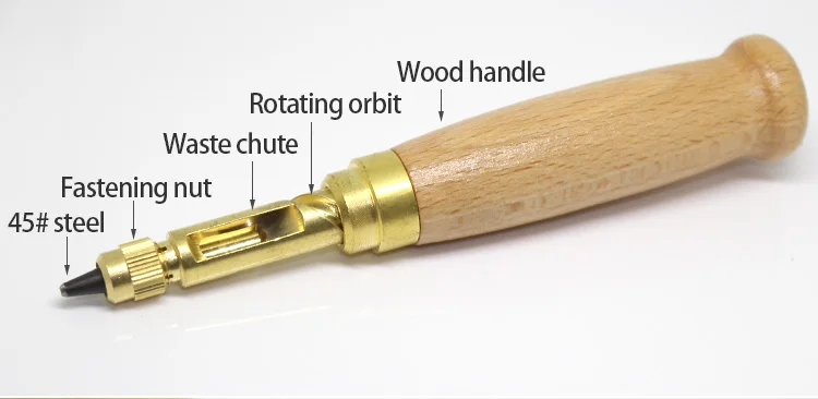 Кожа шуруп Дырокол Вышивание кожевенное ремесло автоматический ремень пробойник отверстие резак сменный DIY Вышивание инструмент 1 компл