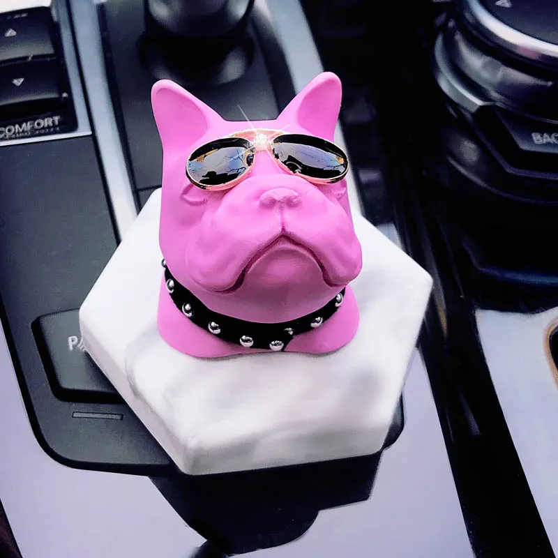 Cute-Car-Accessories-Animal-Ornaments-French-bulldog-For-Car-Decoration-Air-Freshener-Solid-Perfume-Car-styling-8