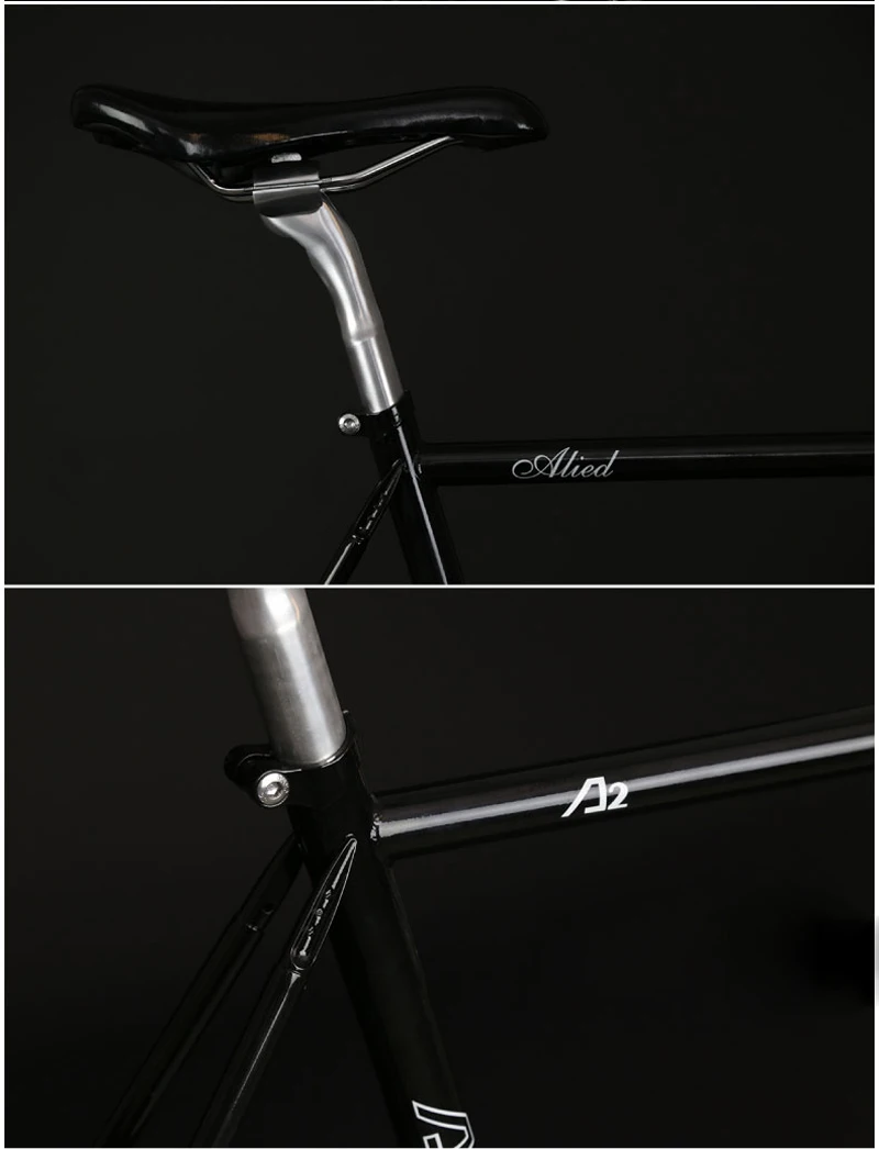 Discount Fixed Gear bike  Chrome-molybdenum Steel frame  700C  Track  bicycle Single speed Bike 48cm 52cm  fixie bike vintage 5