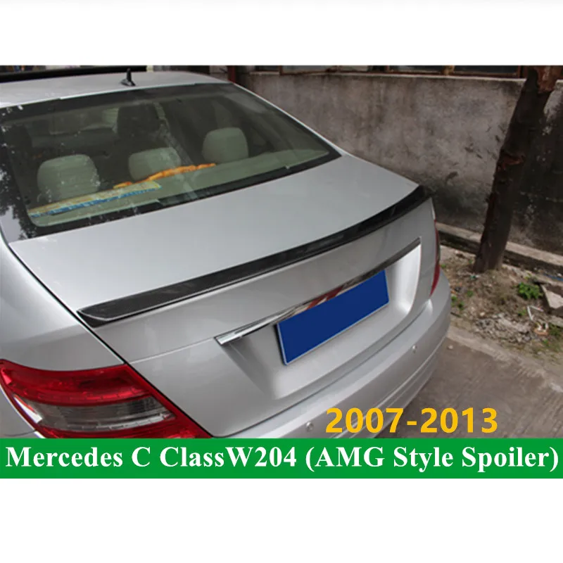 Спойлер AMG для заднего багажника Mercedes W204 из углеродного волокна Benz C класса 2007 2013