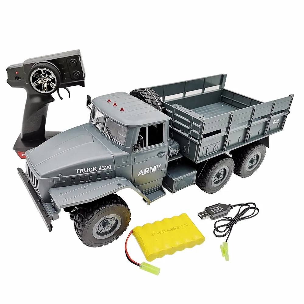 

RC Truck 4320 1:12 simulation full-size 6wheel drive Soviet Ural military truck model off-road Remote Control Car VS WPL