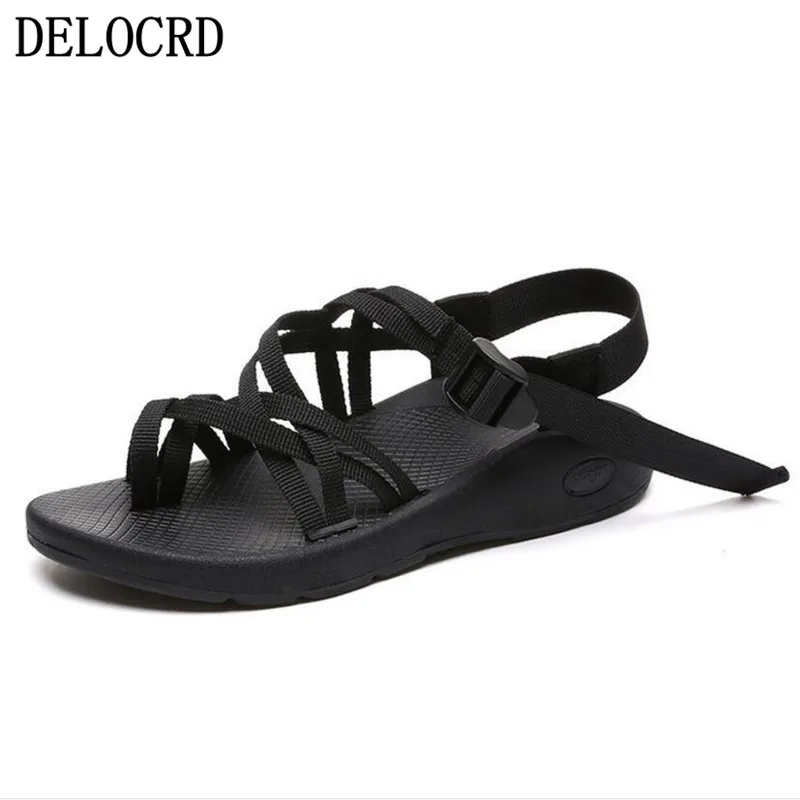 

Canvas Women Sandals 2019 New Female Shoes Woman Summer Wedge Comfortable Sandals Ladies Slip-on Flat Sandals Women Sandalias