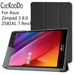 Cuckoodo ультра тонкий легкий Smart Cover Stand чехол для Asus ZenPad Z8 и ZenPad 3 8.0 Z581KL 7.9 дюйма (С Авто Wake/Sleep)