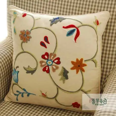 chino Fundas de cojines Hecho A Mano Fundas Cojines Bordados|pillow case zipper|pillow buttonspillow flange - AliExpress