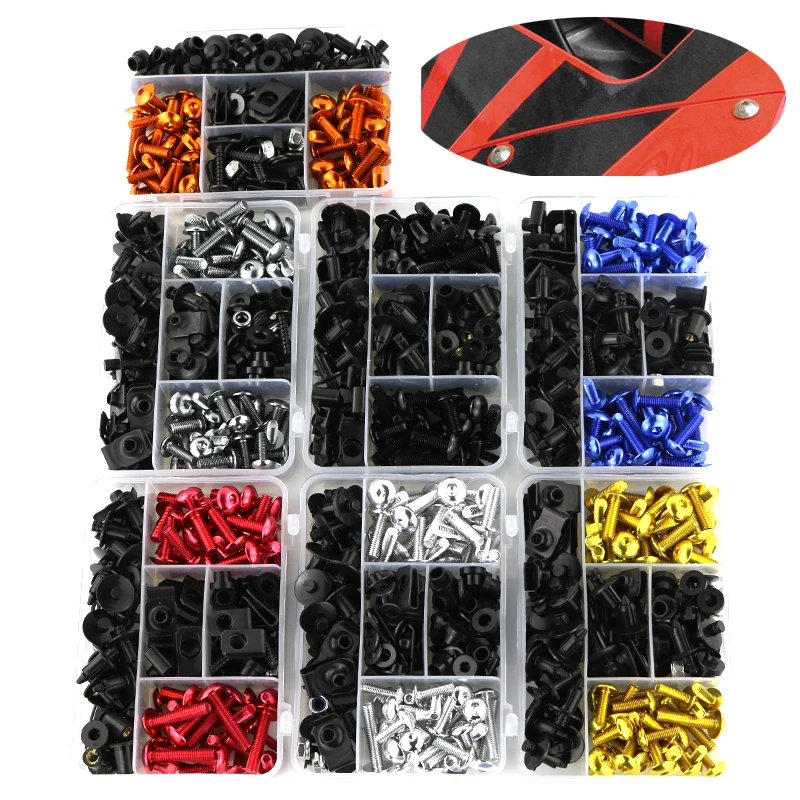 

Motorcycle Complete Fairing Bolts Kit For Yamaha Tmax500 2001-2011 Tmax530 2013-2019 XJR400 XJR1300 XT1200Z Clips Nuts 6mm 5mm