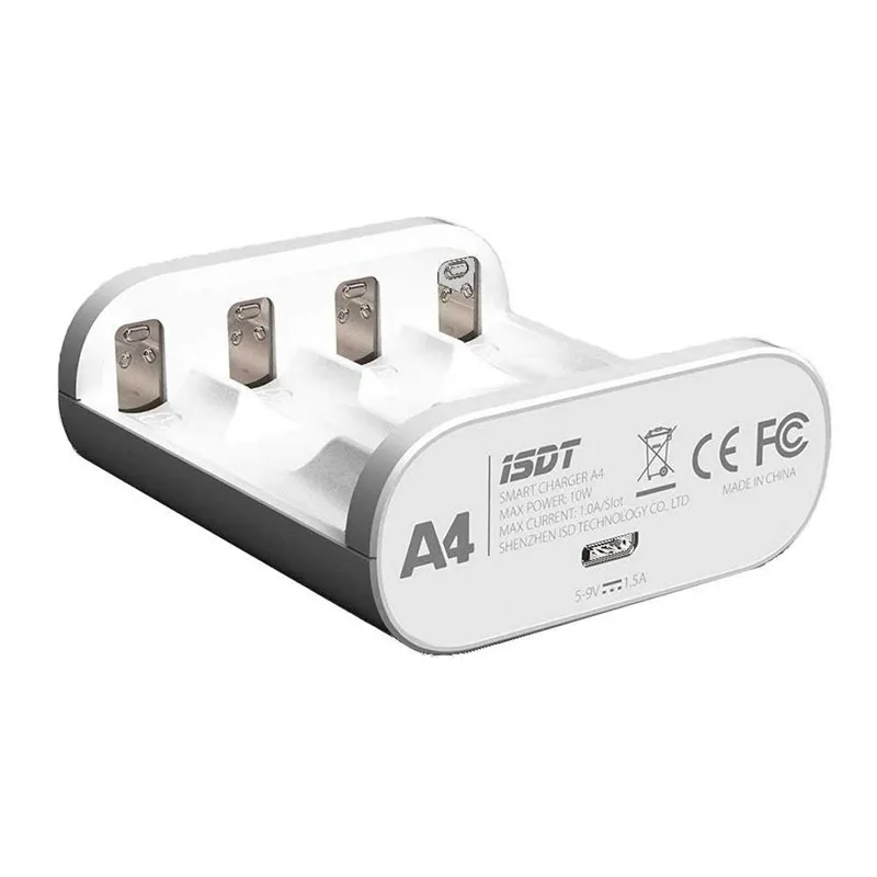 Fatjay ISDT A4 10 Вт 1.5A AA AAA USB Батарея Зарядное устройство DC Смарт Батарея зарядное устройство для 10500 12500 Батарея из никель-металл-гидридных и