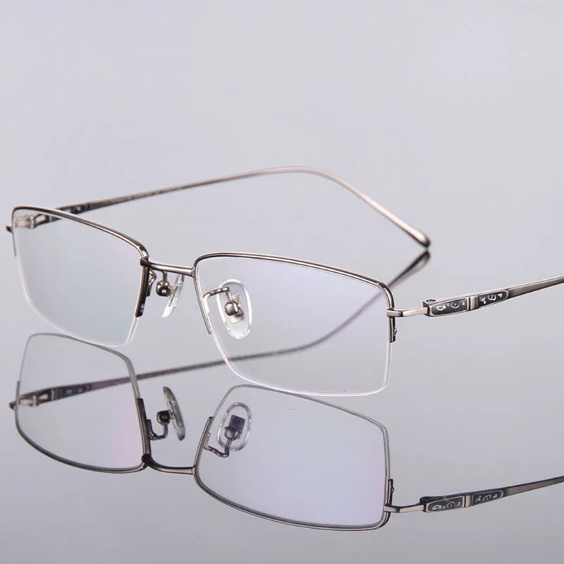 Высококачественные мужские оправа для очков из чистого титана, брендовые очки для близорукости, оправа для мужчин, размер 55-17-140 Y1007