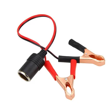 

12V Auxiliary Clips Lighter Clip-on Socket Adapter Car Cigarette Battery Power