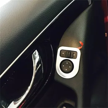 

ABAIWAI Rearview Mirror Adjustment Button Sticker For Nissan Qashqai Car Supplies Automobile Accessories Auto Styling ABS Chrome